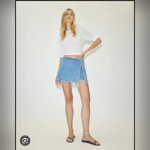 Re/Done SEALED! NWT! The Beach Wrap Skirt in Oceano. Sz 27. R2S!!'